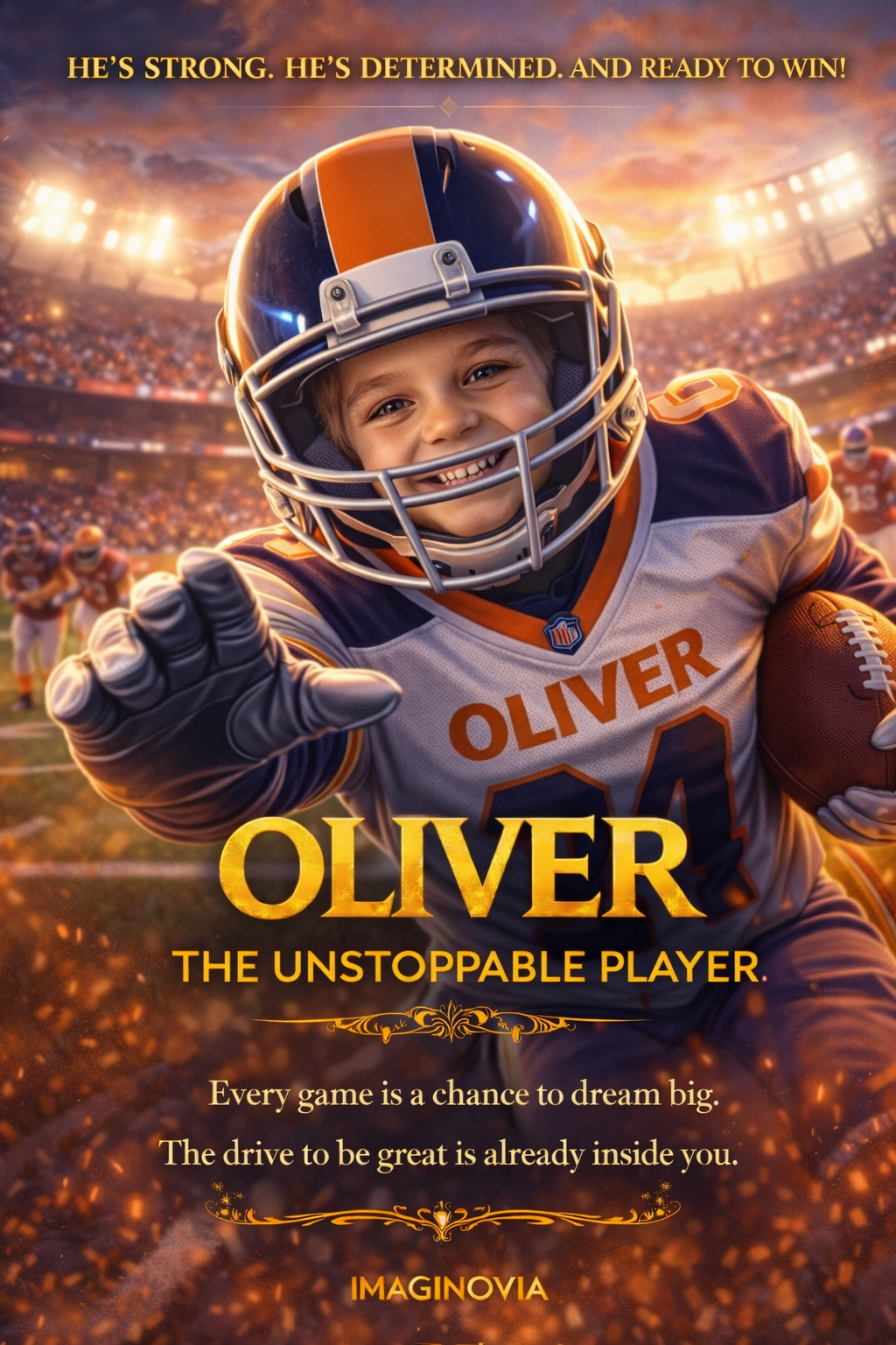 Personalized NFL Poster