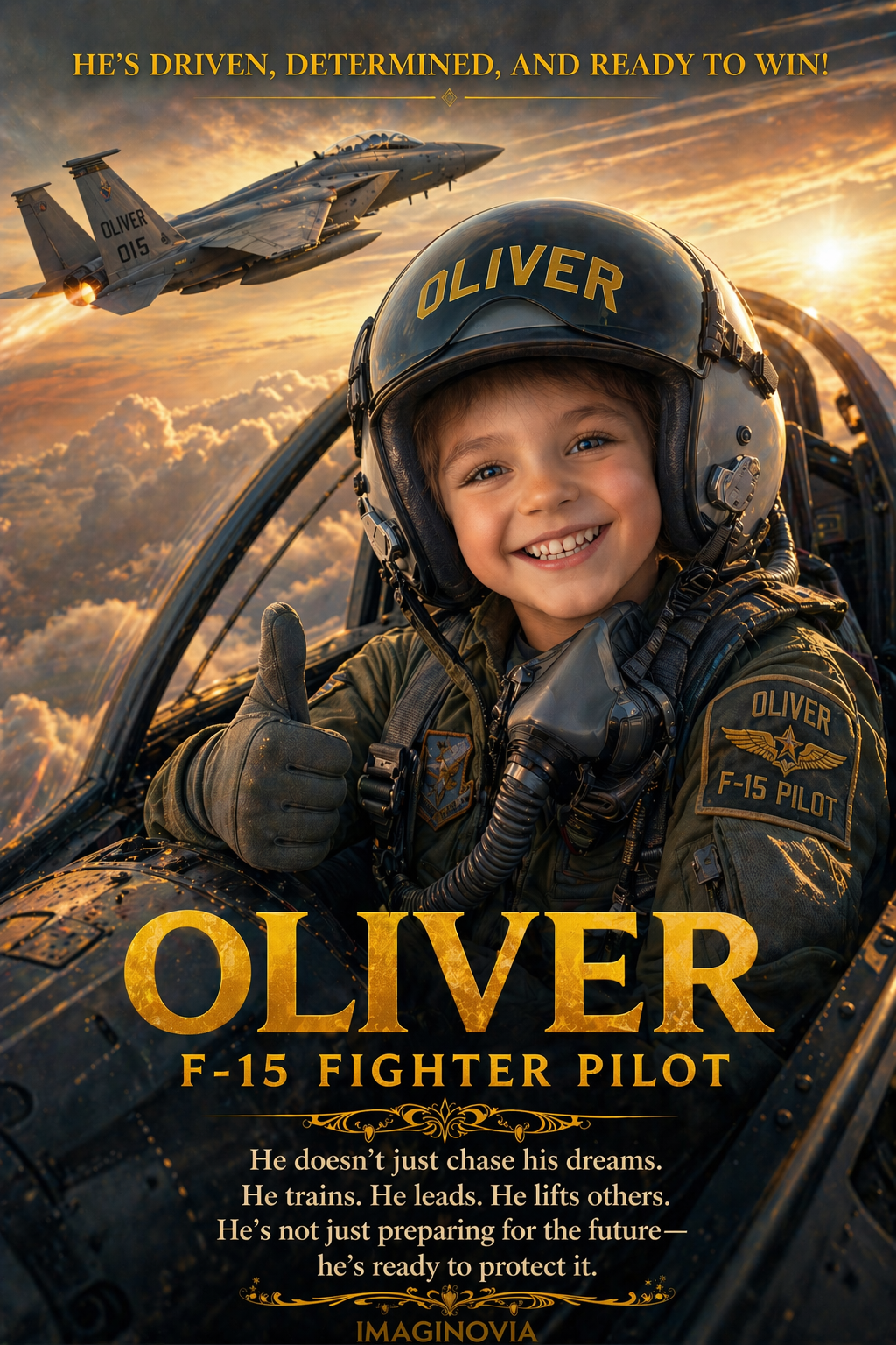 Personalized Pilot Poster