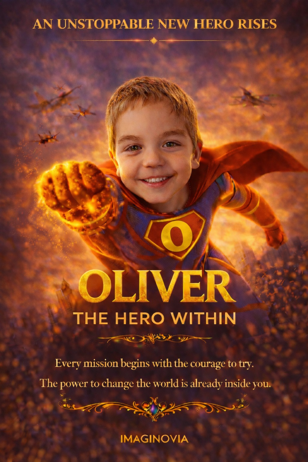 Personalized Superhero Poster